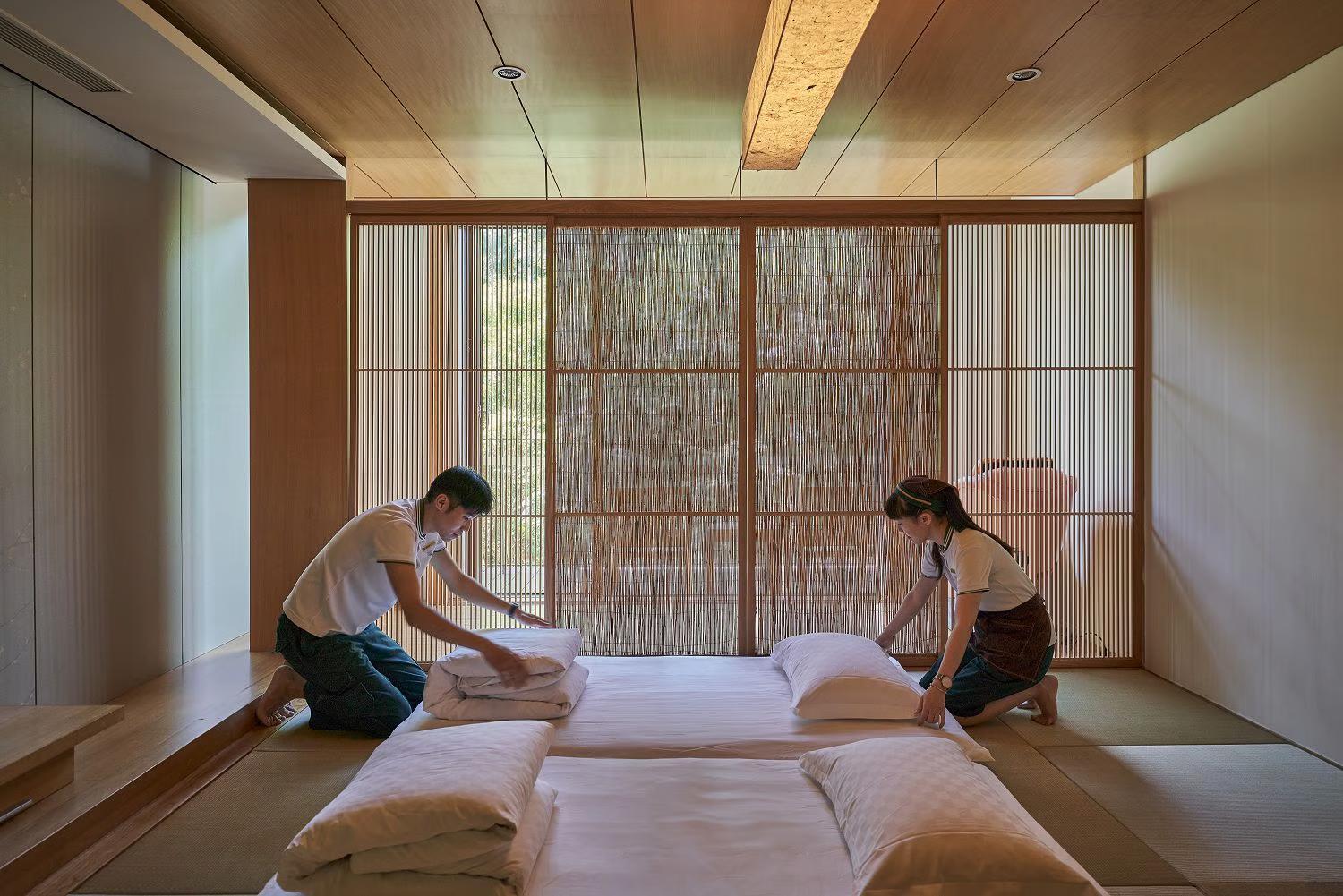 ג'יאושי Hotel Royal Chiao Hsi מראה חיצוני תמונה A traditional Japanese massage room